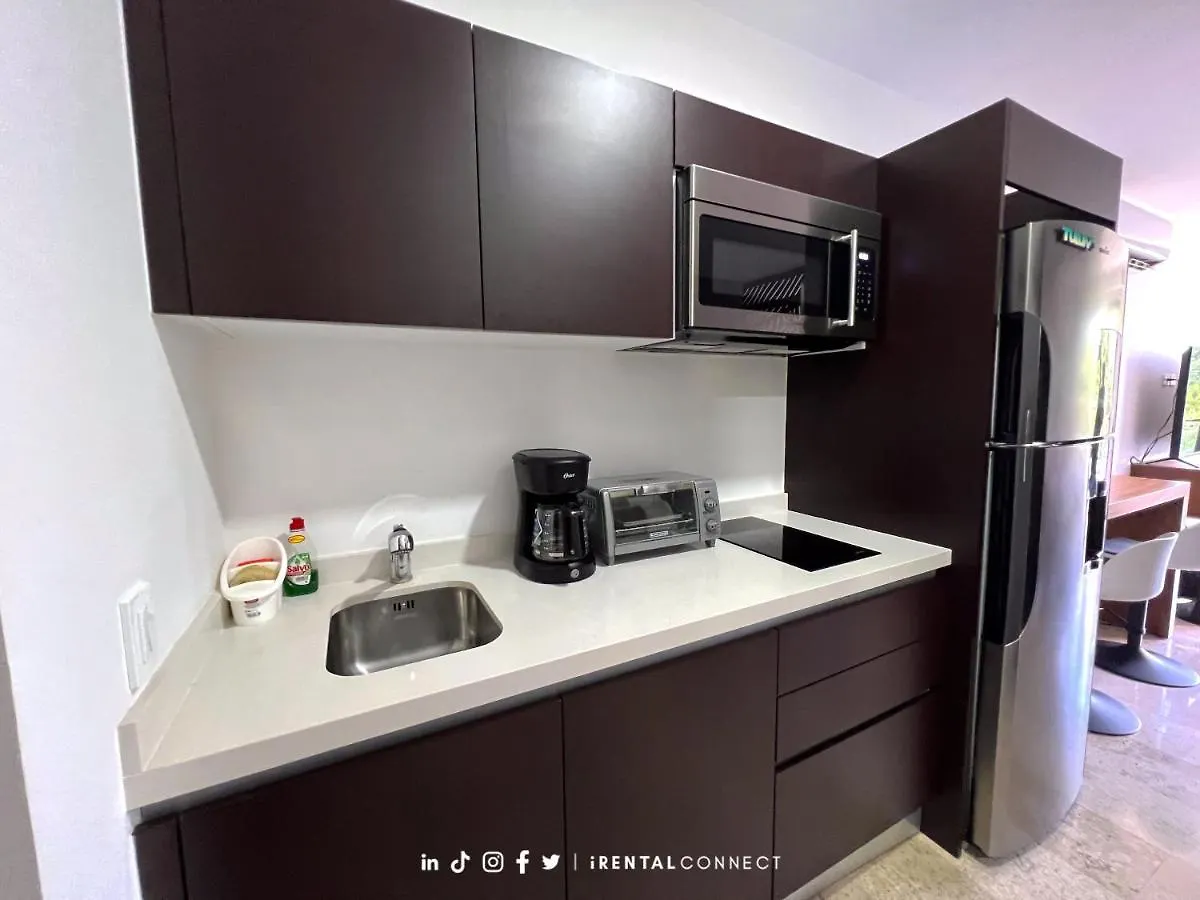 Apartment New Studio P-3, Pool, Roof Top, Great Location Tulum